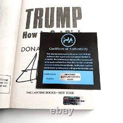 Le Président Donald Trump Signé À La Main Autographié Comment Obtenir Un Livre Riche Avec Coa