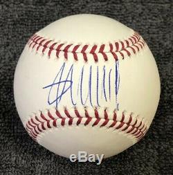 Le Président Donald Trump Signé Autographié Omlb Baseball Coa