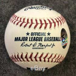 Le Président Donald Trump Signé Autographié Omlb Baseball Coa