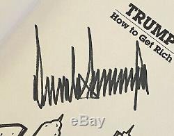Le Président Donald Trump Signé Comment Enrichissez-livre Rare Nyc Skyline Dessin Jsa