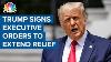 Le Président Donald Trump Signe Des Décrets Exécutifs Pour Étendre Le Soulagement Pandémique