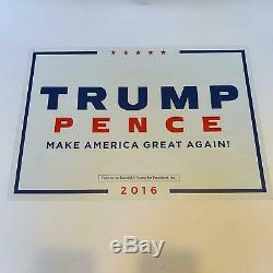 Le Président Donald Trump Signé Make America Great Encore Une Fois La Campagne Poster Jsa Coa