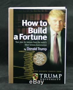 Le Président Donald Trump Signée Autographiés Comment Construire Une Université DVD Fortune