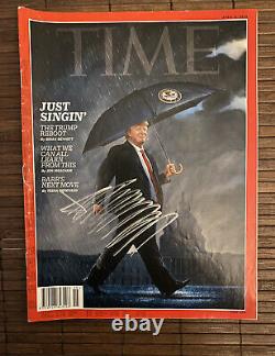 Le Président Signé Donald Trump Time Magazine 8 Avril 2019