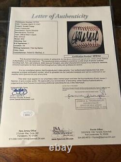Le Président Trump Hand-signed Et Le Ron Desantis Ont Signé Les Baseballs! Jsa Et Psa