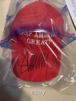 Le Président Trump & Ivanka Trump Signé Garder L'amérique Grand Chapeau Brand New. Rare