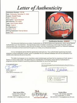 Le président Donald Trump a signé Baseball JSA LOA Carter-X auto peint à la main Y17