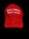 Le Président Donald Trump A Signé Le Chapeau "make America Great Again" Avec Un Certificat D'authenticité Jsa.