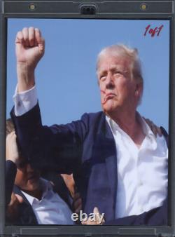 Le président Donald Trump a signé une photo personnalisée 8x10 Cut JSA LOA Auto en gras 1/1 Z1946