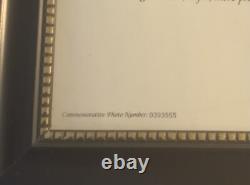 Lettre de remerciement signée de la main du président Donald Trump