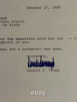 Lettre rare signée par le président Donald J. Trump - PSA Gem Mint 10