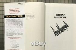 Livre Signé Autographié Par Donald Trump: Comment S'enrichir, Président Américain
