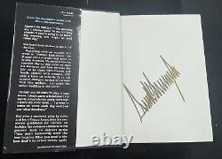 Livre de Donald Trump L'art de la négociation Signature en or 1987