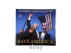 Livre de collection en édition limitée 'Save America' signé par Donald Trump, édition reliée.