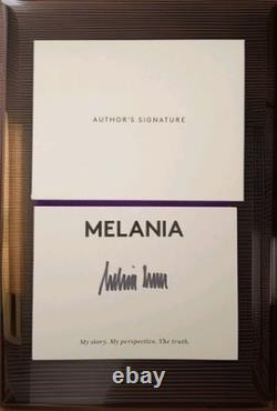 Livre dédicacé à la main par MELANIA Trump, signé, mémoires de la FLOTUS, tout neuf, reliure rigide avec jaquette, rare