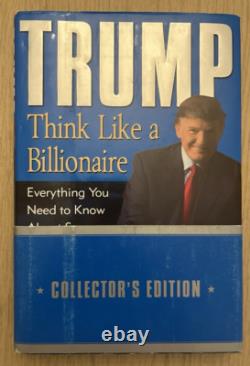 Livre dédicacé de Donald Trump Pensez comme un milliardaire Édition de collection