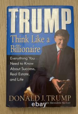 Livre dédicacé de Donald Trump Pensez comme un milliardaire Édition de collection