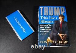 Livre dédicacé par Donald Trump Pensez comme un milliardaire Édition Collector