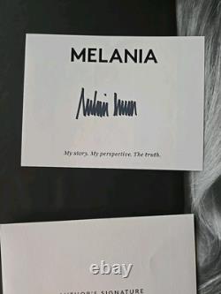Livre en édition collector signé par Melania Trump. Édition de luxe. Toujours sous plastique.