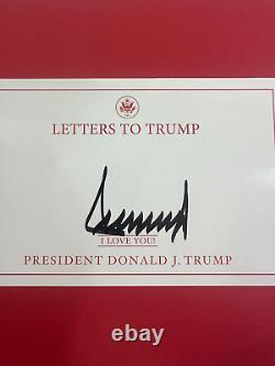 Livre signé AUTOGRAPHIÉ Donald J. Trump LETTRES À TRUMP AUTOGRAPHIÉ HC 2023