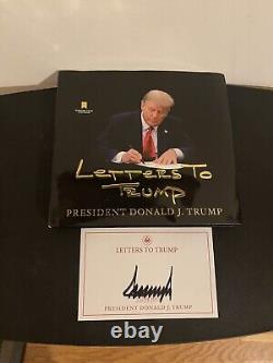 Livre signé autographié de Donald J. Trump Lettres à Trump Authentique Relié 2023