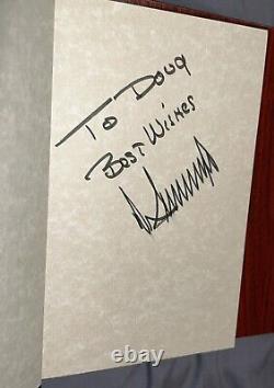 Livre signé autographié par Donald Trump avec certification BAS Beckett