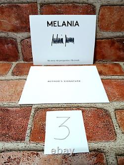 MELANIA TRUMP a signé le livre autobiographique en édition reliée de Melania avec étiquette de livre #3