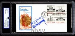 MINT 1979 Donald Trump NOM COMPLET signé FDC cachet encapsulé PSA/DNA