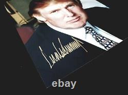 Maga Président Américain Donald Trump Signé Photo Photo Document Autographe USA 45