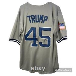 Maillot de baseball Donald Trump Original Signé Autographié Personnalisé #45 NEW YORK avec Certificat d'Authenticité