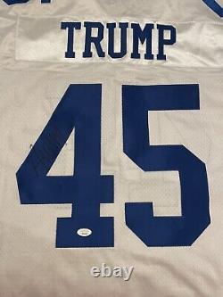 Maillot des Dallas Cowboys Reebok authentifié par Donald Trump, président des États-Unis, rare avec certification JSA