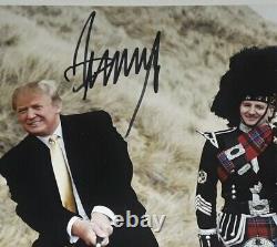 Meilleur Président d'Ebay. Donald Trump Autographe Sharp Scottish Golf 8×10 Lettre Jsa