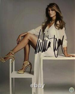 Melania Trump Ancienne Première Dame Autographe Original Signé 8x10 Avec Holo Coa