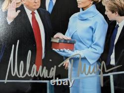 Melania Trump Première Dame Photo Matte 8x10 Signée Autographe 2016 avec COA Holo