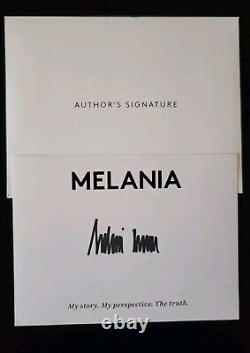 Mémoires Autobiographiques Signées par Melania Trump - Livre Relié avec Ex-Libris