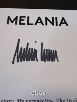 Mémoires SIGNÉS de Melania AUTOGRAPHES ÉPOUSE du Président Donald Trump, Barron