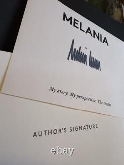 Mémoires SIGNÉS de Melania AUTOGRAPHES ÉPOUSE du Président Donald Trump, Barron