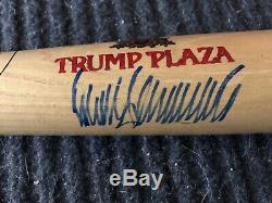 Mickey Mantle Mays Snider Chauve-souris Autographiée Par Donald Trump