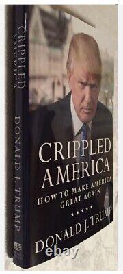 Numéro rare SIGNÉ Numéroté 9029 Donald Trump L'Amérique blessée Rendre à l'Amérique sa grandeur