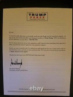 Officiel Donald Trump Autographié Freedom Hat 2020