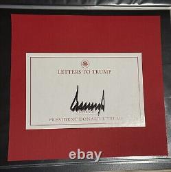 POTUS 45/47 Donald Trump Autographe Lettre Découpée Signée À Trump LIRE