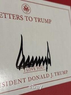 POTUS 45/47 Donald Trump Autographe Lettre Découpée Signée À Trump LIRE