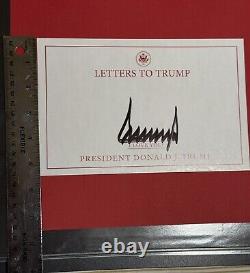 POTUS 45/47 Donald Trump Autographe Lettre Découpée Signée À Trump LIRE