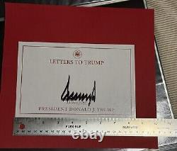 POTUS 45/47 Donald Trump Autographe Lettre Découpée Signée À Trump LIRE