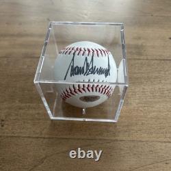 POTUS DONALD TRUMP A SIGNÉ LA LIGUE DE BASEBALL OFFICIELLE COA AUTHENTIFIÉE ! Avec étui