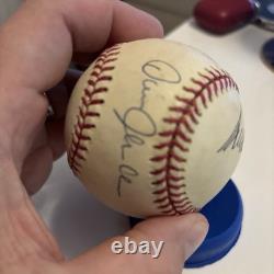 POTUS DONALD TRUMP & NYY CHRIS CHAMBLISS Balle de baseball MLB signée avec certificat d'authenticité