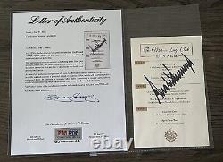 POTUS Donald J. Trump PSA/DNA Authentique Signé MENU DU DÎNER MAR-A-LAGO Version 2