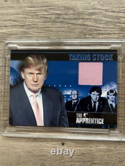PRESIDENT DONALD TRUMP 2005 Apprentice Cravate Relique Usée Non Signée Mémorabilia