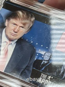 PRESIDENT DONALD TRUMP 2005 Apprentice Cravate Relique Usée Non Signée Mémorabilia