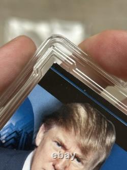 PRESIDENT DONALD TRUMP 2005 Apprentice Cravate Relique Usée Non Signée Mémorabilia